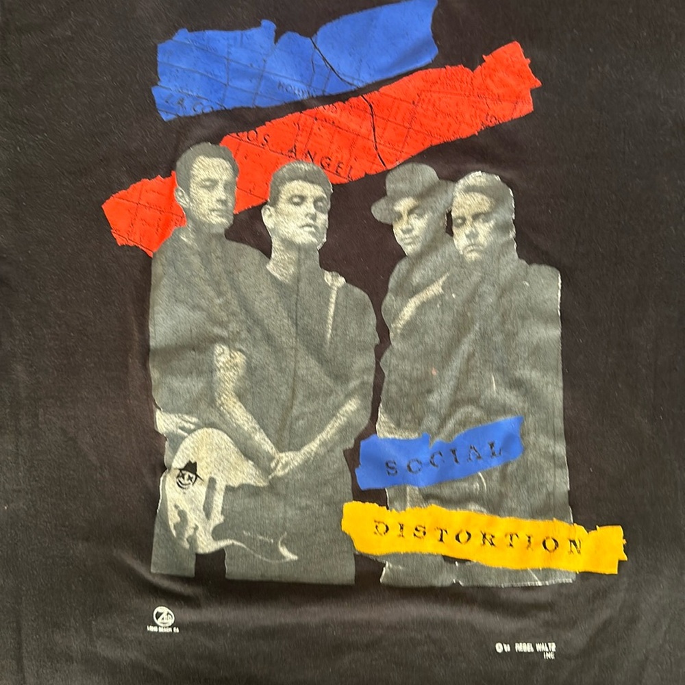 Vintage Social Distortion punk tee shirt from 1988